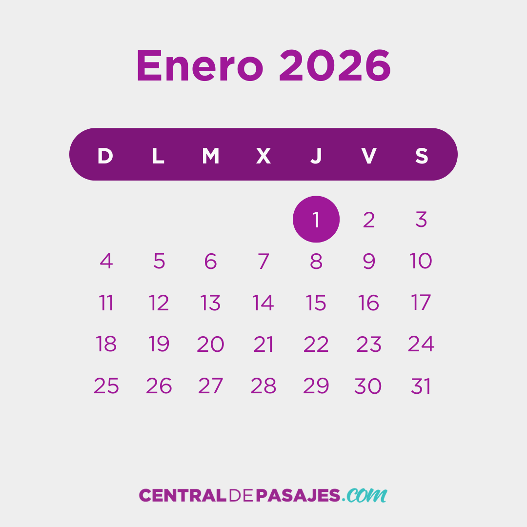 Feriados de Enero 2026